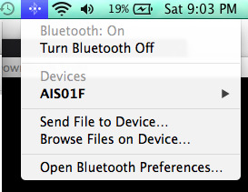 Bluetooth setting